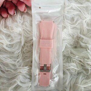 NWT GATSUN 22mm Pink Silicone Watch Strap, Compatible with Samsung Watch